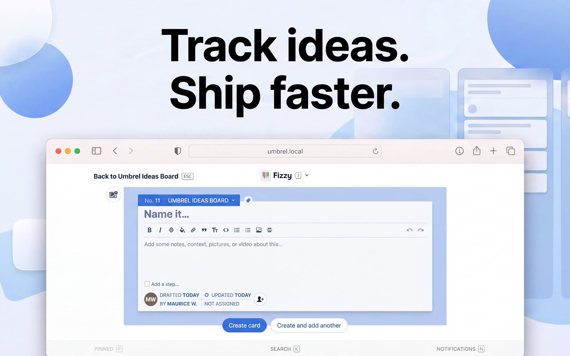 Screenshot 3 of Fizzy app on Umbrel App Store