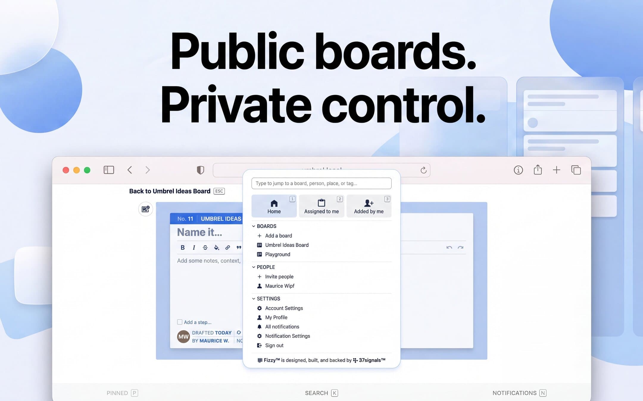 Screenshot 4 of Fizzy app on Umbrel App Store