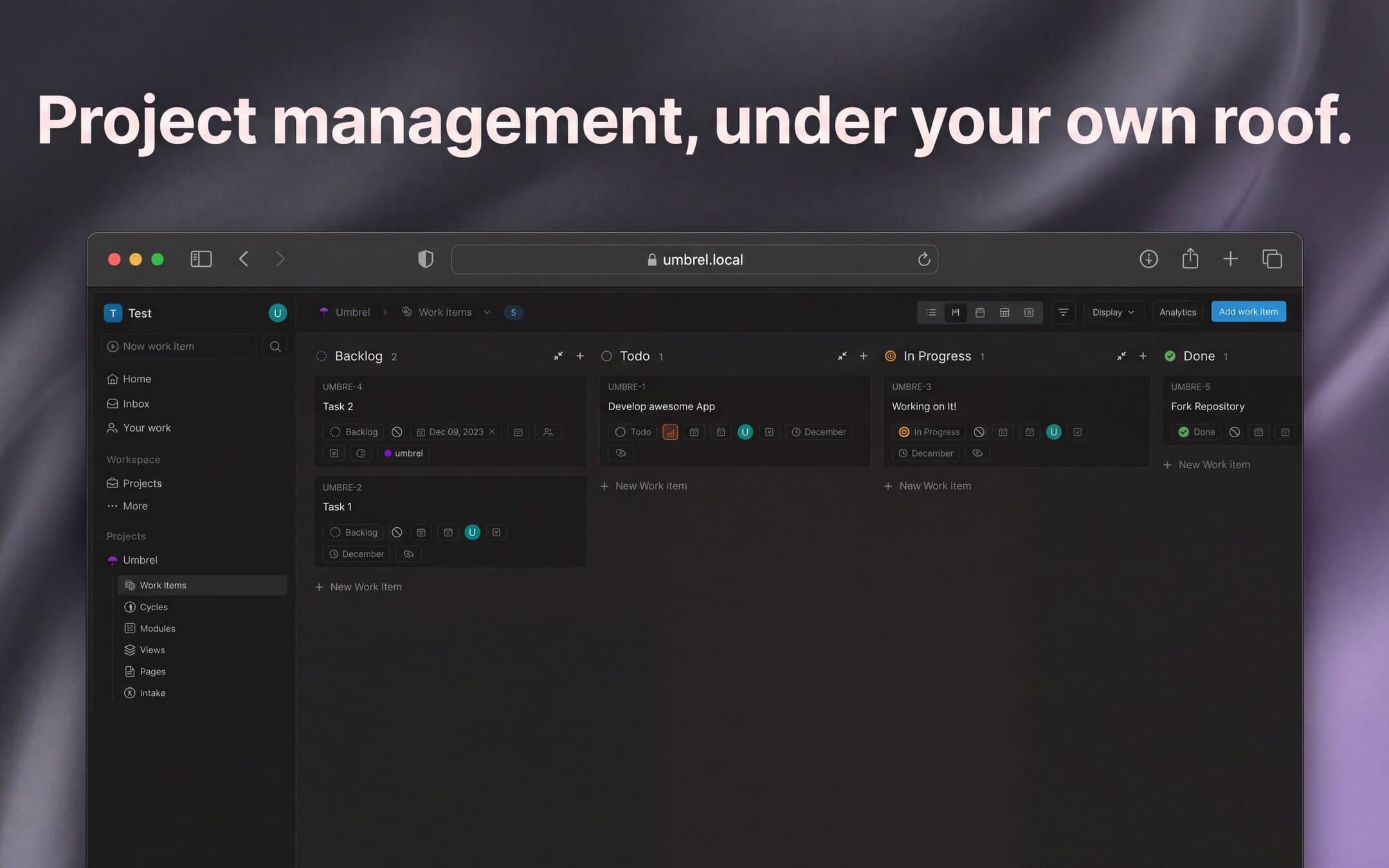 Screenshot 1 of Plane app on Umbrel App Store