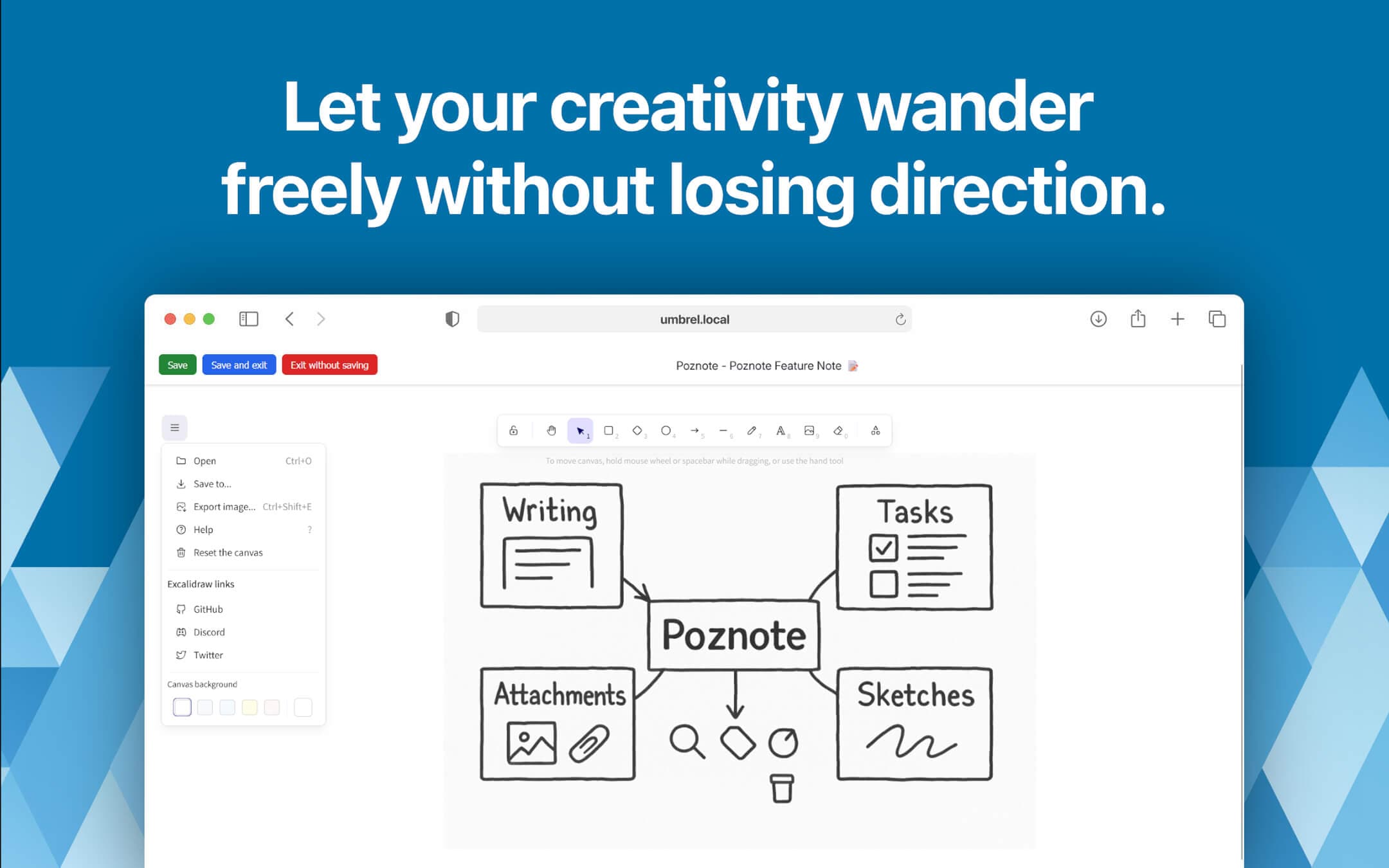 Screenshot 3 of Poznote app on Umbrel App Store