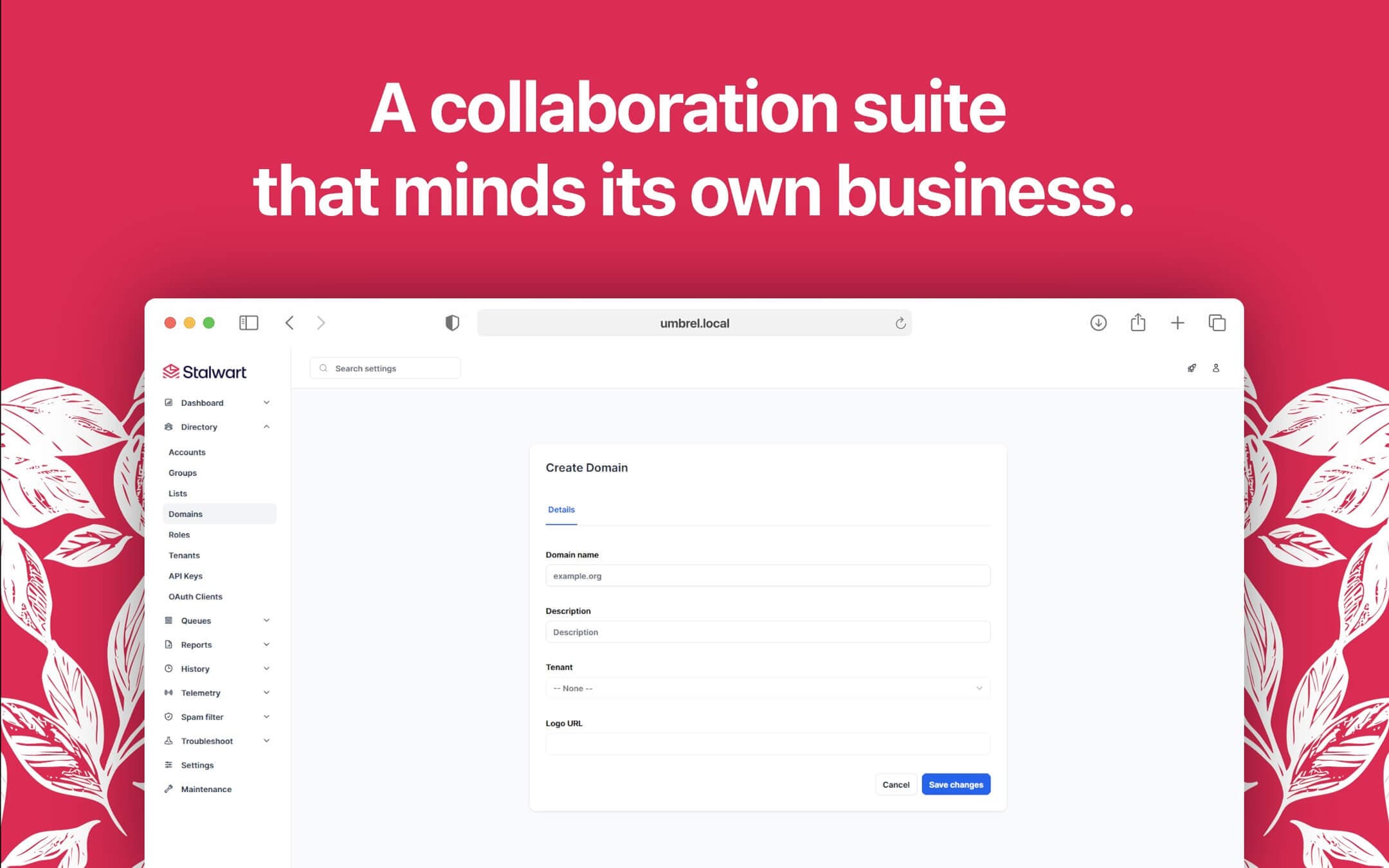 Screenshot 4 of Stalwart app on Umbrel App Store