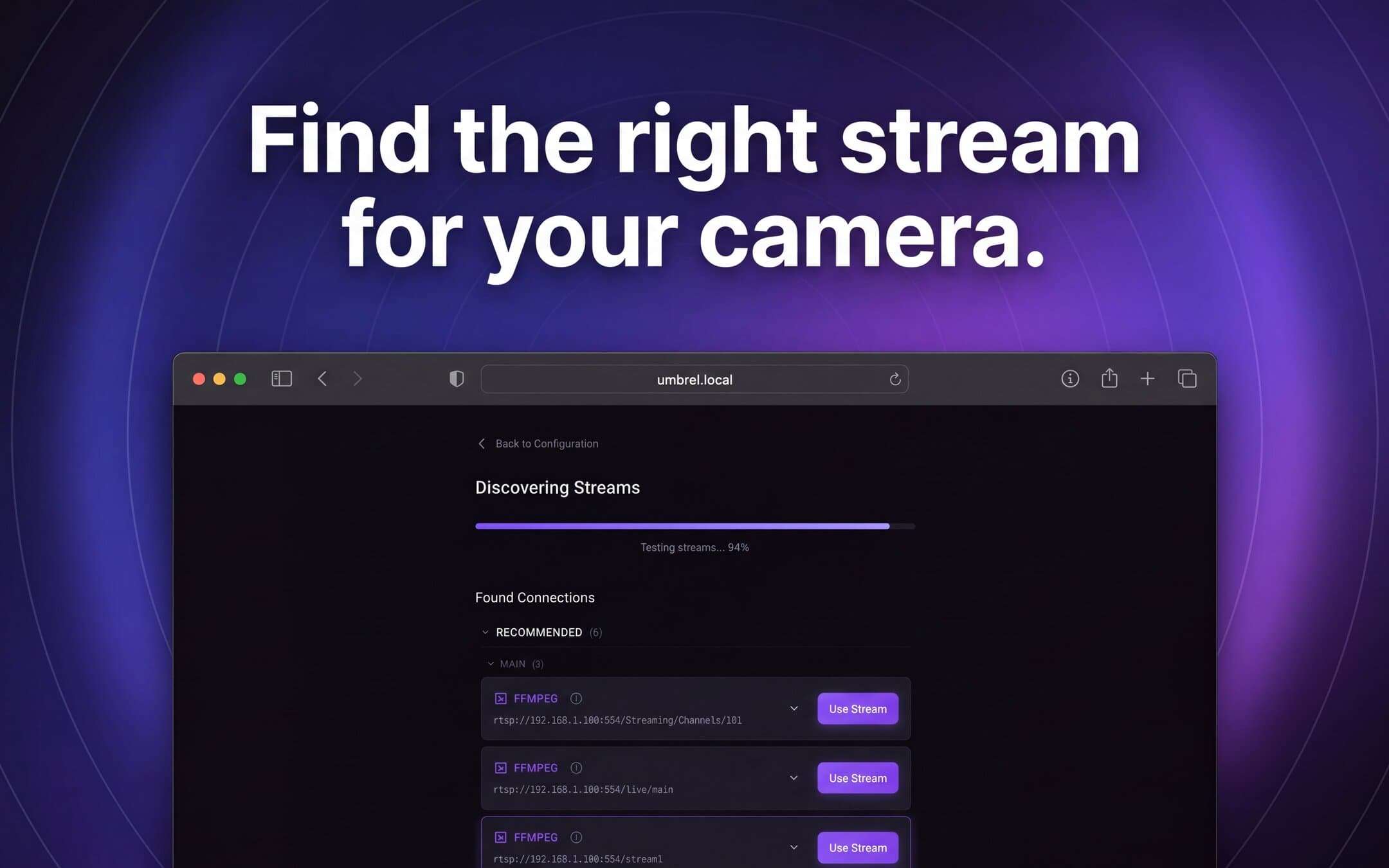 Screenshot 1 of Strix app on Umbrel App Store