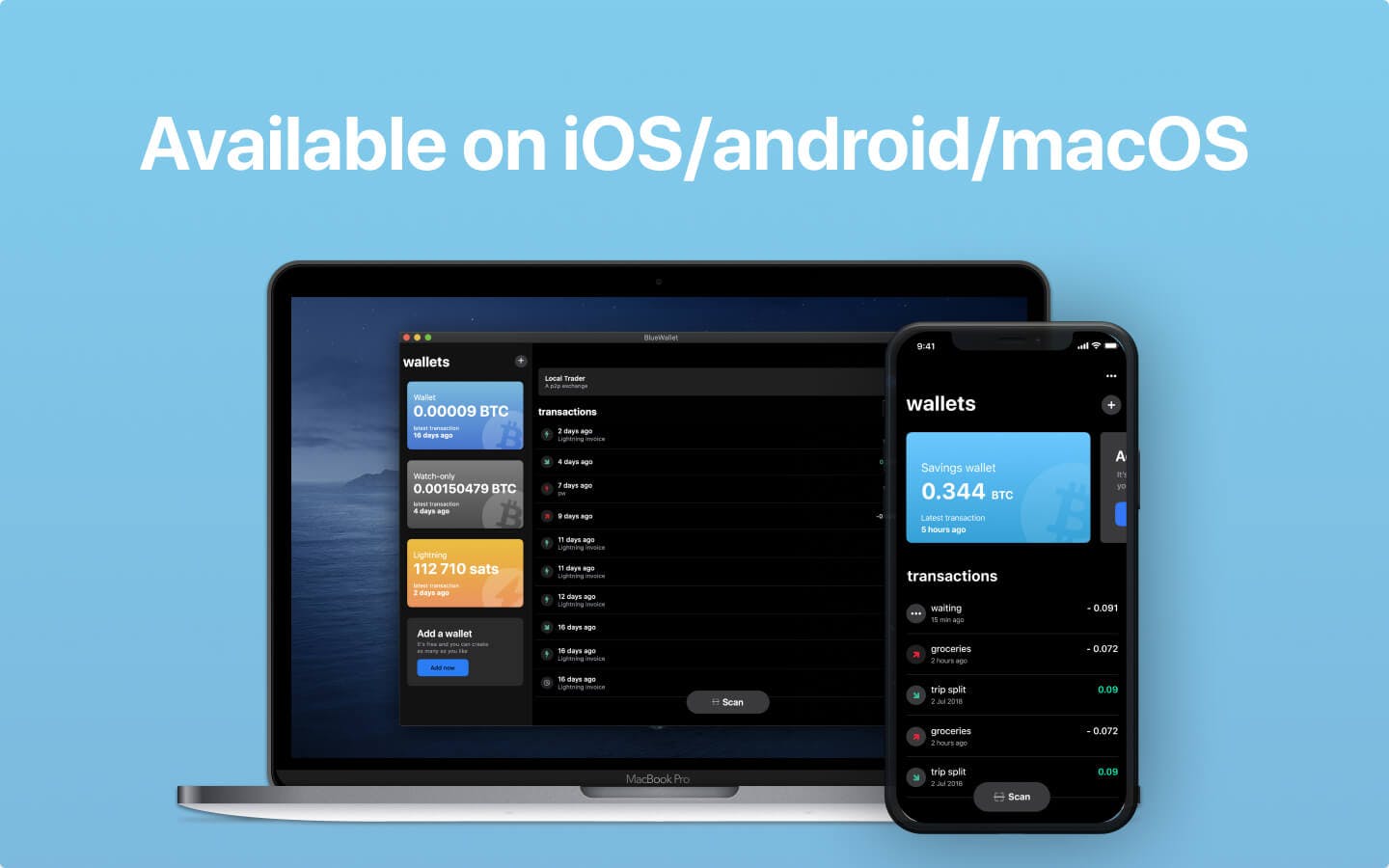 Screenshot 3 of BlueWallet Lightning app on Umbrel App Store