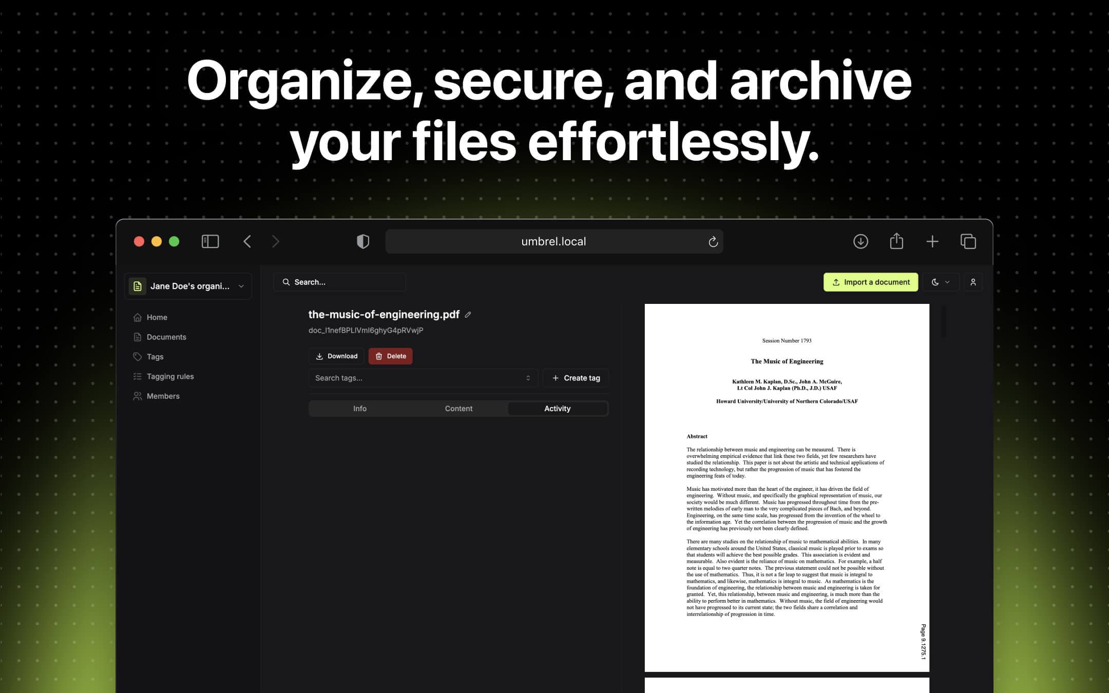 Screenshot 2 of Papra app on Umbrel App Store