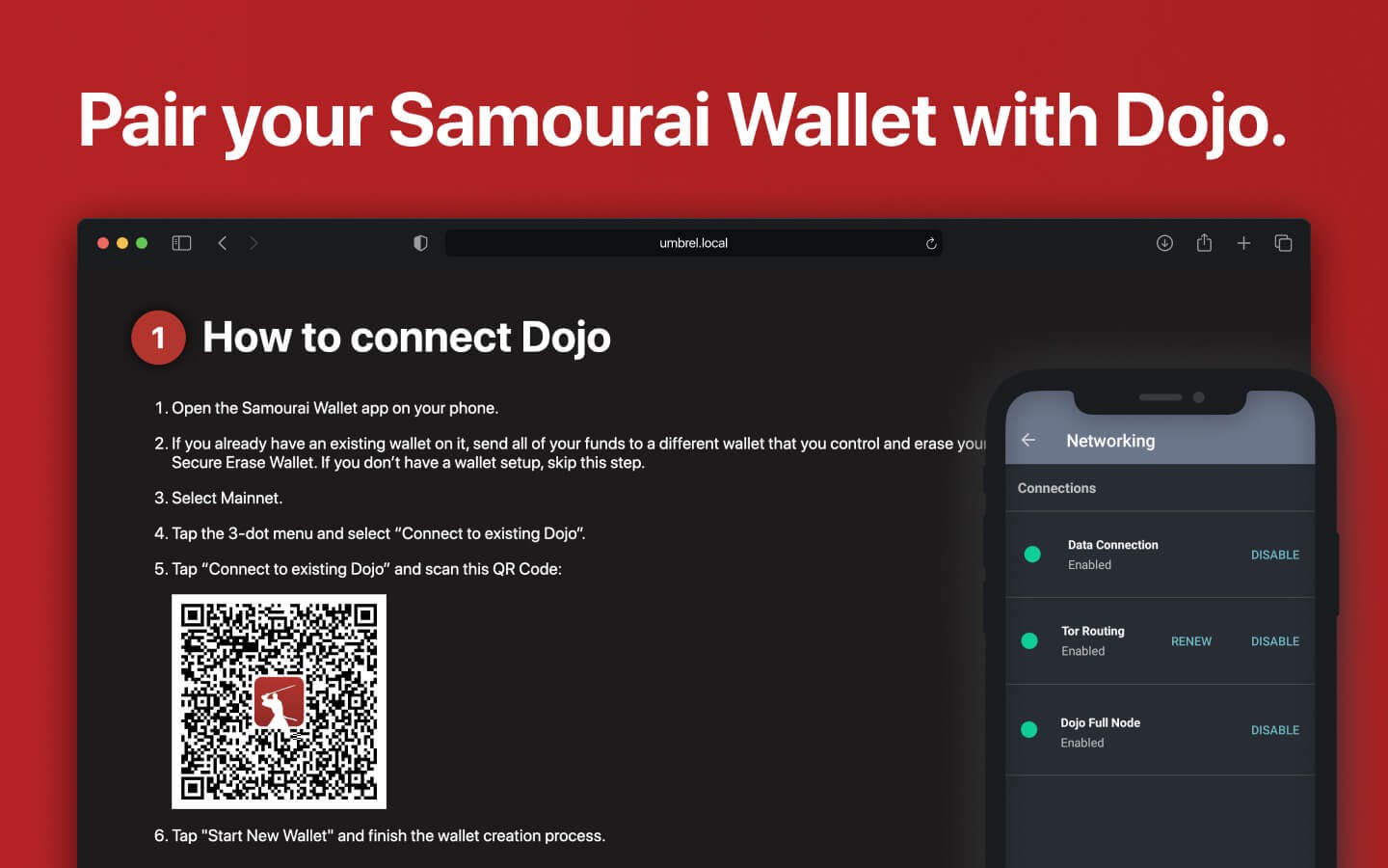 Screenshot 2 of Samourai Server app on Umbrel App Store